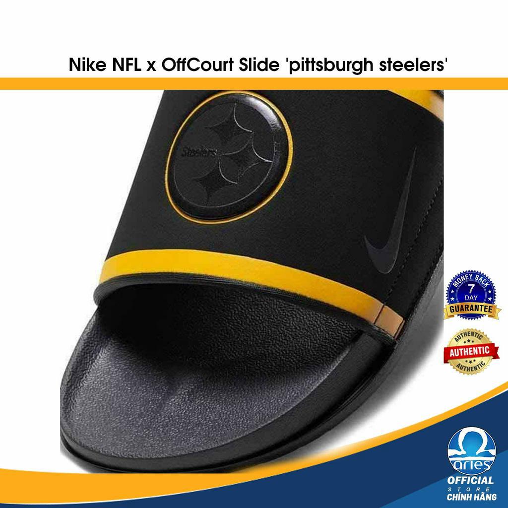 Dép Ni.ke NFL x OffCourt Slide " steelers " chính hãng đế eva siêu logo dập nổi thể thao cao cấp - Aries Sốp
