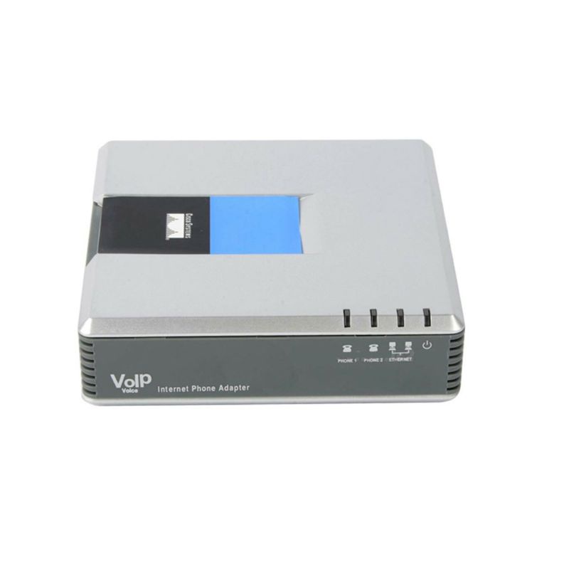 1 Bộ Thiết Bị Chuyển Đổi Giọng Nói VOIP 2 Cổng SIP V2 Protocol Internet Cho Điện Thoại