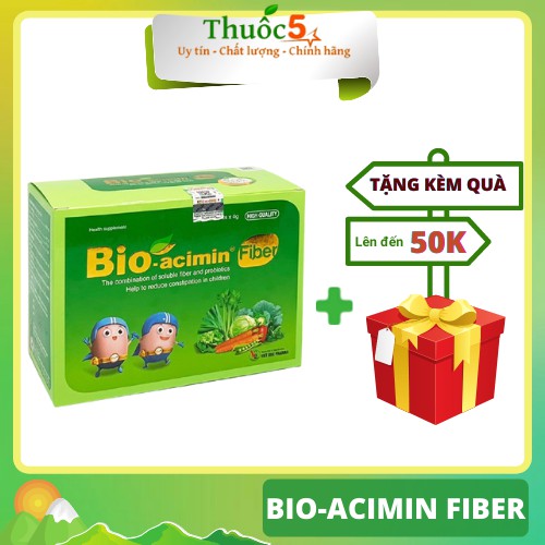 Bio-acimin Fiber cân bằng đường ruột cho bé hộp 30 gói