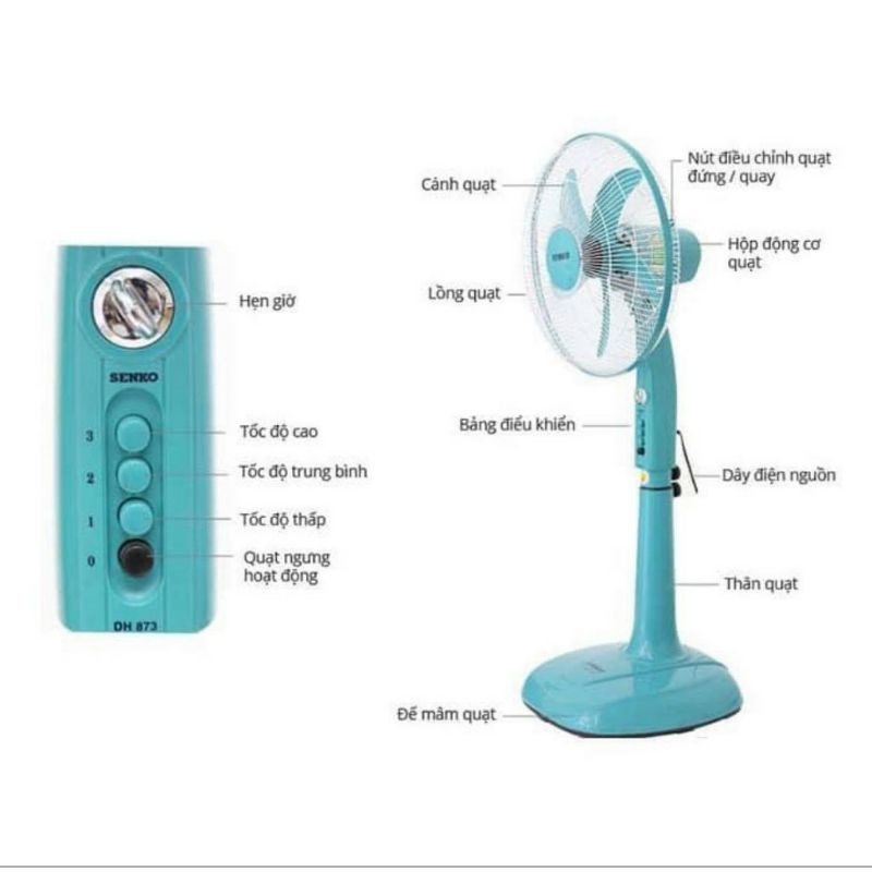 Quạt đứng senko DH1600