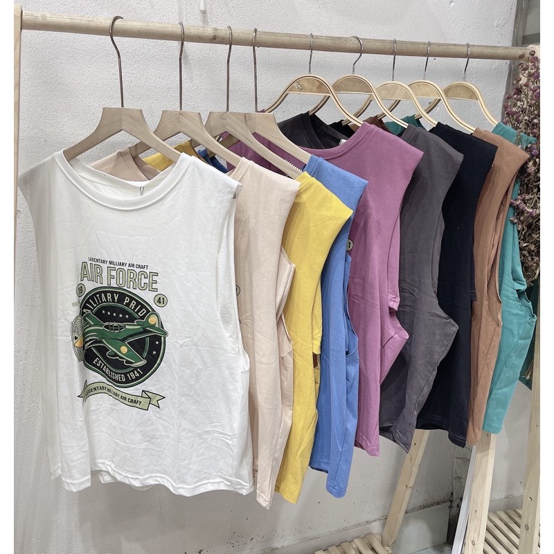 áo tanktop hình kèm quây( 02- máy bay)