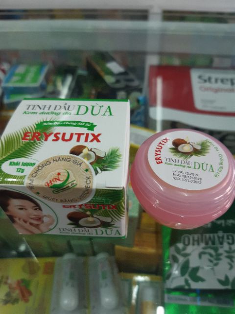 ✅ Kem dưỡng da Tinh dầu Dừa ERYSUTIX 12g