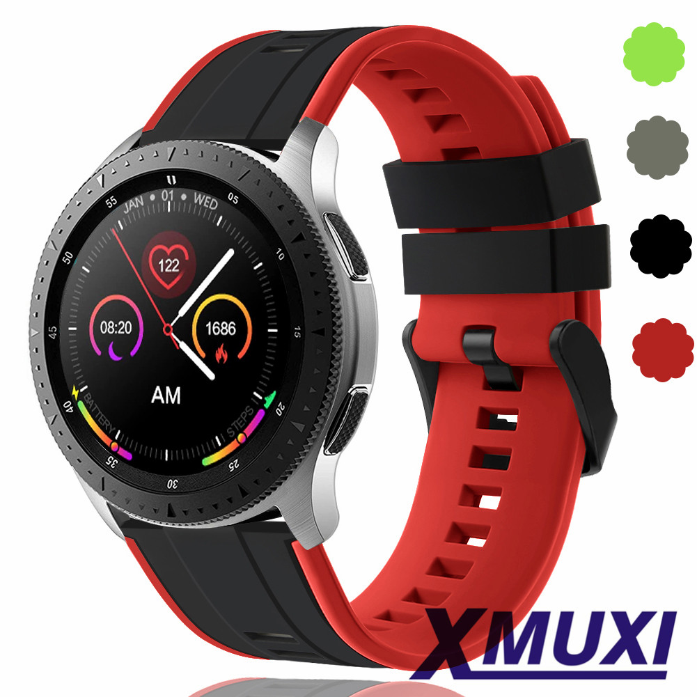 22mm Quick Release Watch Straps Compatible with Samsung Galaxy Watch 46mm/Huawei Watch GT 2/Samsung Gear S3 Classic/Samsung S3 Frontier Silicone Sport Watch Strap for Men Wowen  XMUXI91004