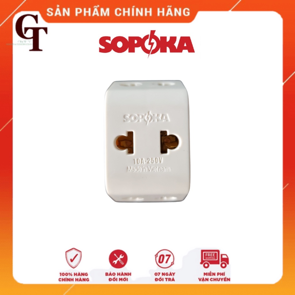 Đầu Nối Chia Điện Đa Năng 3 Cửa SOPOKA P11 Chịu Tải 2200W