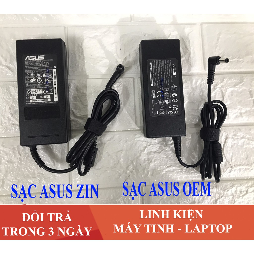 Sạc Laptop Asus 19V - 4.74A ( 90W ) Kèm dây nguồn ( Adapter Asus 19V - 4.74A - 90W ) | FREE SHIP ĐƠN TỪ 50K