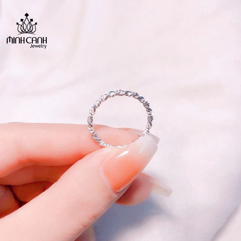 Nhẫn Bạc Nữ Xoắn Thừng - Minh Canh Jewelry