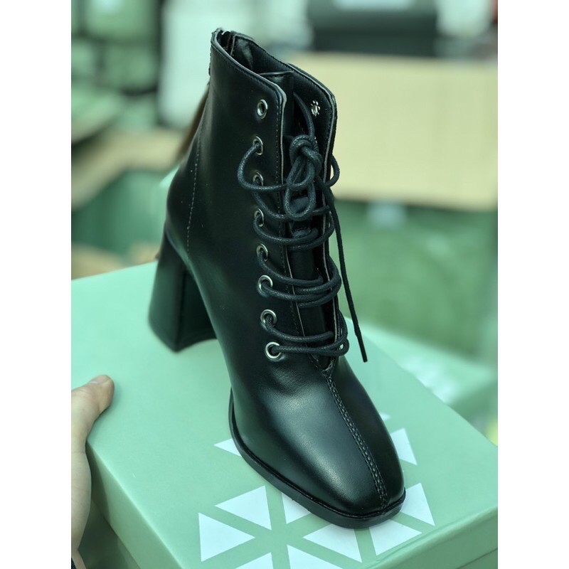 Boot Cao Cổ Chất Da Vân Sần Đẹp Dây Buộc Cao Cách Điệu _BL1009 (FullBox) | BigBuy360 - bigbuy360.vn