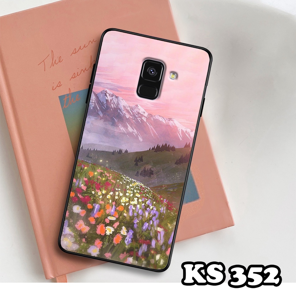 Ốp lưng Samsung A8 2018 - A8 Plus - A8 Star - Ốp Samsung in hình Cánh đồng hoa - Chất liệu TPU siêu bền