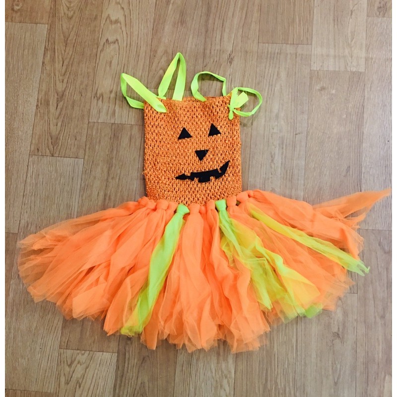 Bộ váy bí ngô hoá trang haloween/ váy mèo gấu hoá trang cosplay haloween