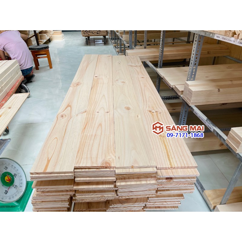 [Mã LIFEXANH03 giảm 10% đơn 500K] [MS72] Tấm gỗ thông mặt rộng 14cm x dày 1cm x dài 120cm + láng mịn 4 mặt