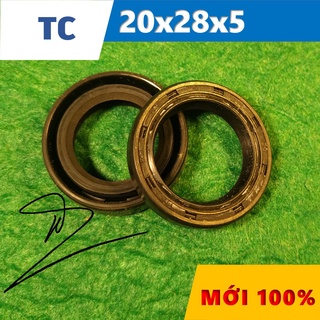 Phớt chặn dầu tc 20x28x5 ( phớt dầu / chắn dầu / lò xo / phớt ben / oil seal tc 20*28*5)