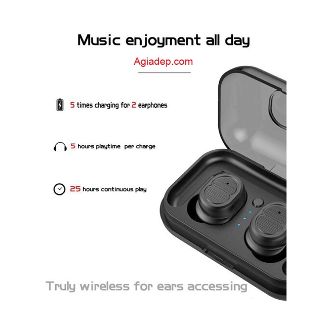 Tai nghe Bluetooth HiFi Cảm ứng chạm - Đẳng cấp cho dân chơi + Dock sạc Pin trâu - TW Serial 8 (nhét tai) Professional