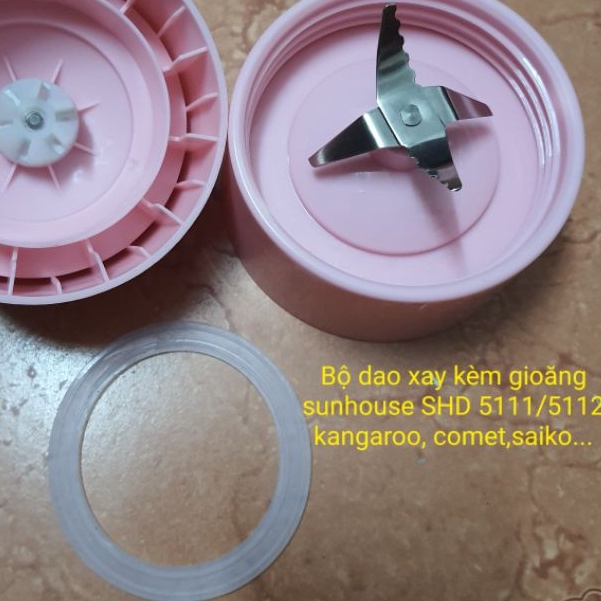 Phụ kiện máy xay- dao 4 lưỡi máy xay sunhouse SHD5112 -phukienmayxaydemhoi