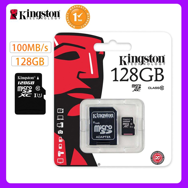 Kingston Hot Bán Thẻ nhớ Micro SD 128GB Thẻ nhớ MicroSDXC 128GB