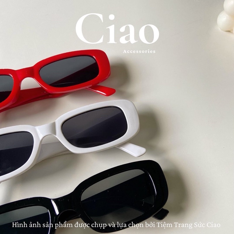 Kính mát/ Kính thời trang thiết kế bản vuông mã 01 phong cách Ciao accessories