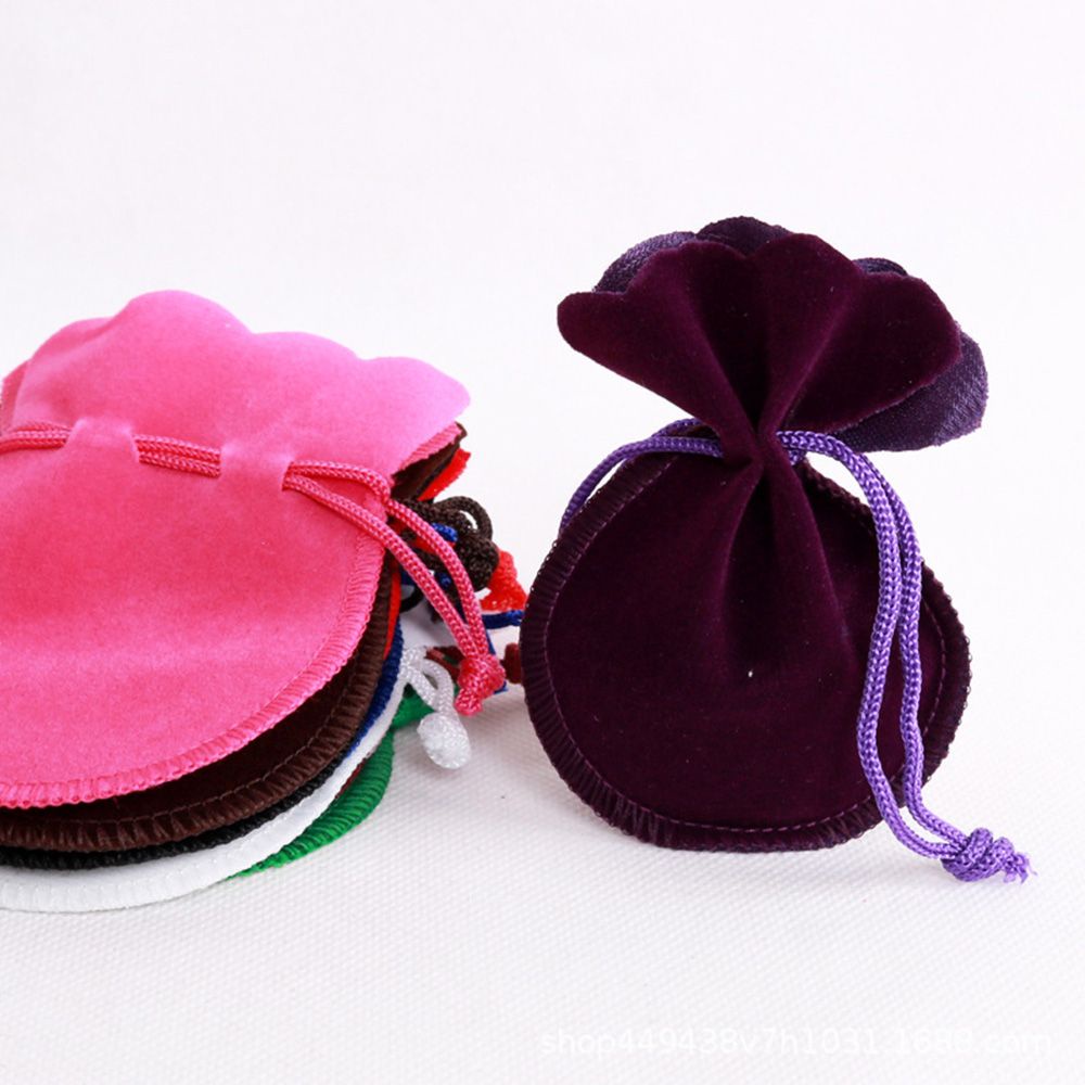 Túi Đựng Trang Sức Bằng Vải Nhung Chống Bụi Có Dây Rút Kiểu Dáng Tiện Dụng