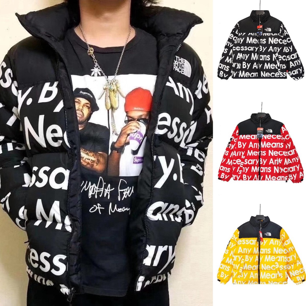 Áo Khoác Mùa Đông Dài Tay Supreme x Thenorthface TNF By AnyMeans Necessary