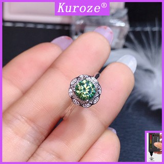 Nhẫn moissanite thời trang sang trọng