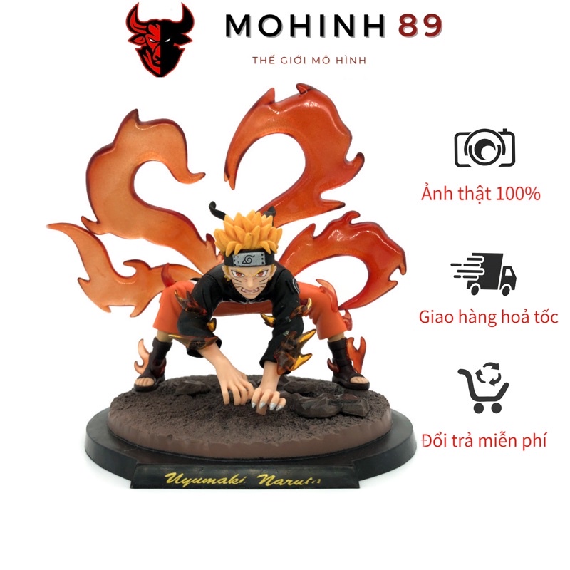 Mô hình Uzumaki Naruto Kybiuu Cao 20cm Trạng thái chiến đấu Cửu Vĩ Shippuuden - Tượng Figure