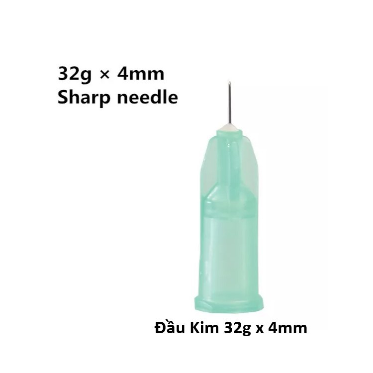 Đầu kim meso 32G  Hàn Quốc 4mm, 13mm tiêm dưỡng chất PRP cá hồi