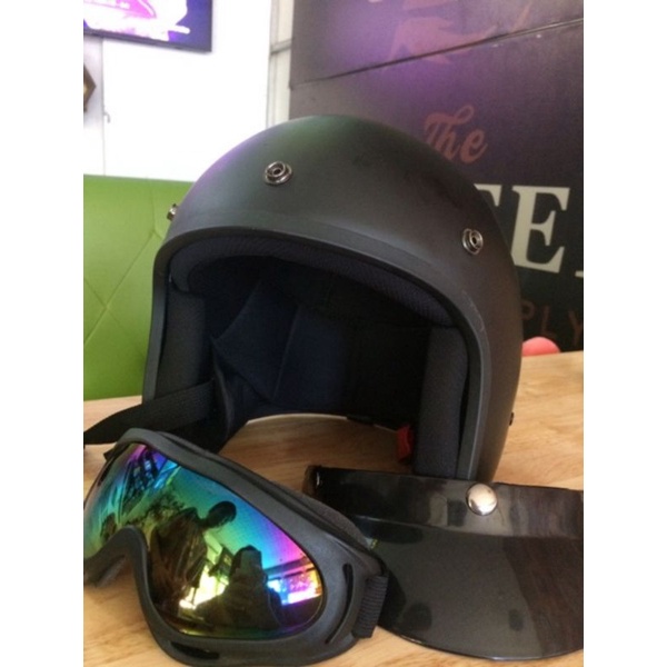 [Được chọn màu) Mũ bảo hiểm phượt 3/4 đầu - nón bảo hiểm đi xe máy