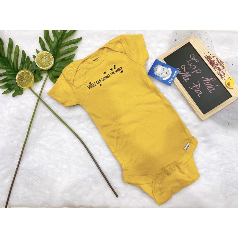 Bodysuit Gerber có tay chính hãng cho bé (Hàng order Mỹ bay air)