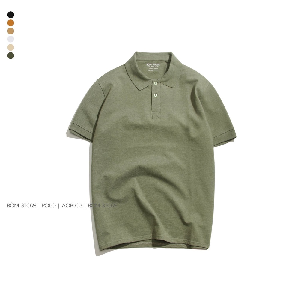 Áo Polo Nam Chất Thun Cotton Trơn Vải Cá Sấu BEACON DENIM Form Vừa Trẻ Trung 6 Màu AOPL03