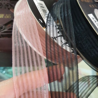 Ruy băng ribbon voan kẻ bản 2,7cm