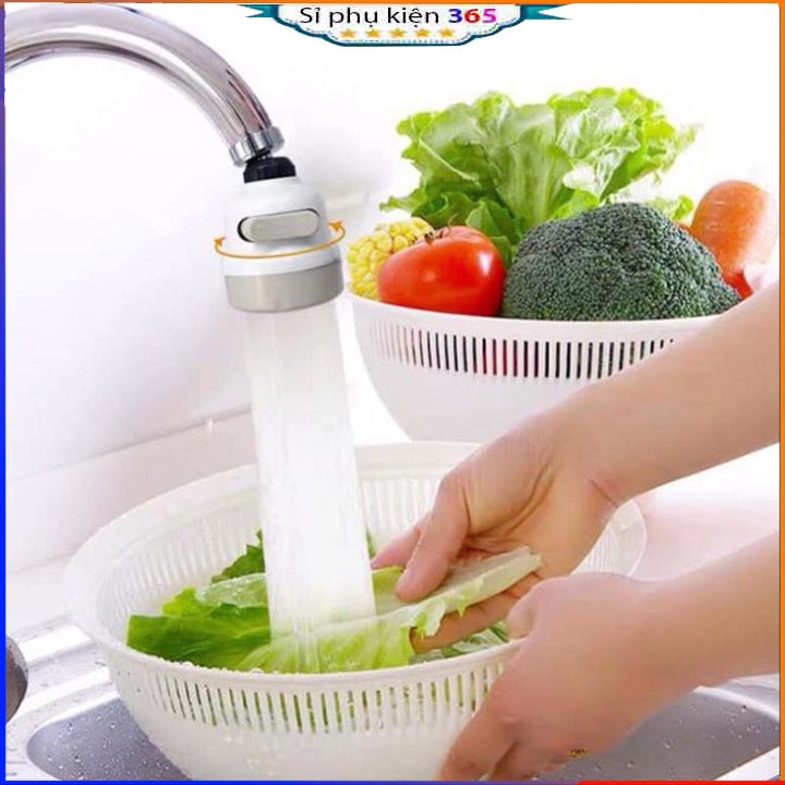 Đầu vòi tăng áp rửa chén điều hướng xoay 360 độ 3 chế độ nước