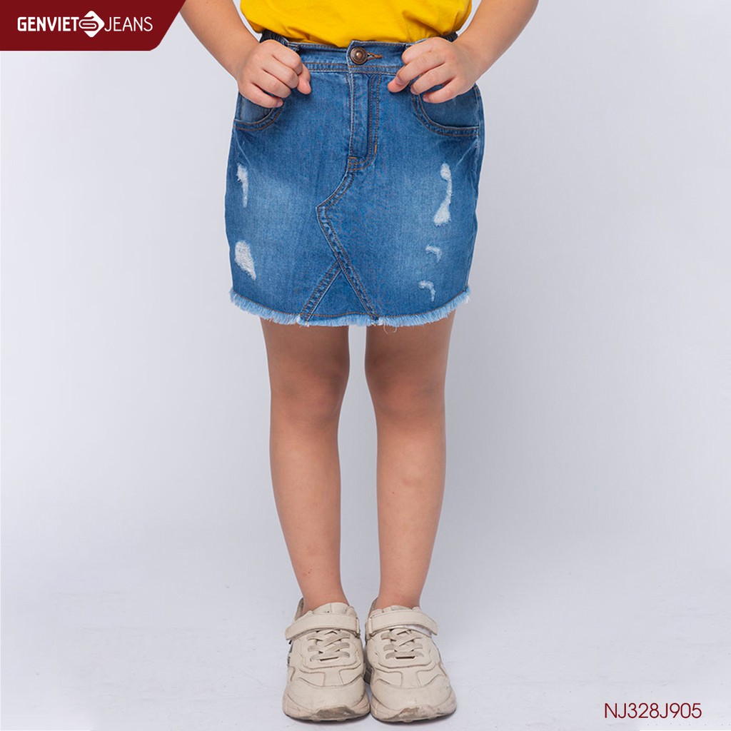 Chân váy bé gái NJ328J905 GENVIET KIDS JEANS