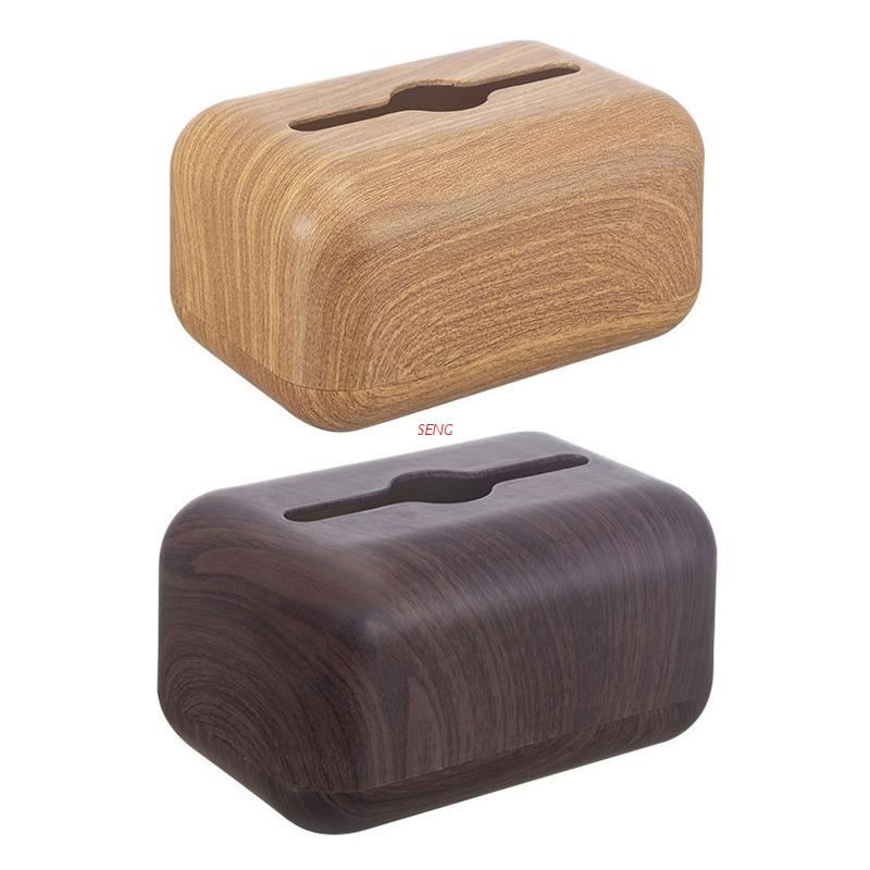 Giá Đỡ Hộp Khăn Giấy Bằng Gỗ Tiện Dụng Cho Gia Đình/ Xe Hơi