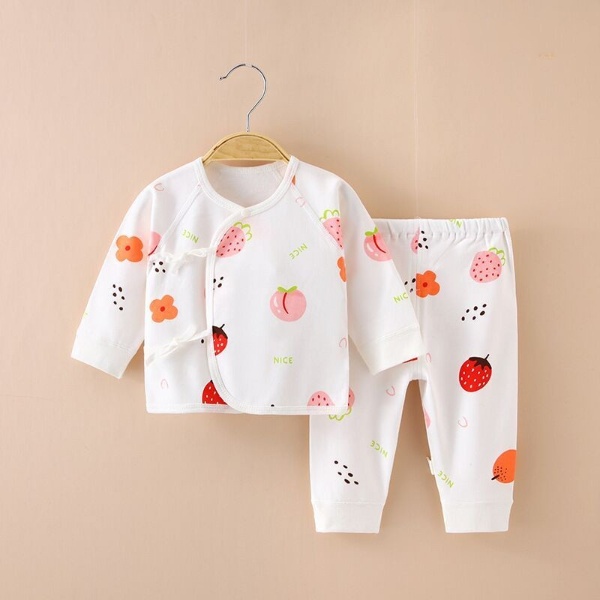 Đồ bộ dài tay cho bé trai bé gái mẫu quần áo trẻ em buộc dây họa tiết dễ thương