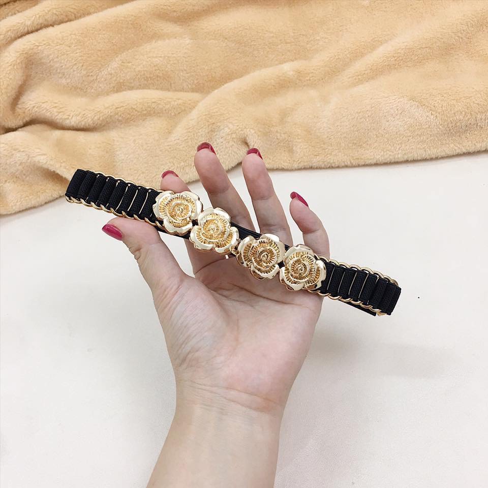 Thắt lưng nữ dây nịt nữ cho váy đầm họa tiết