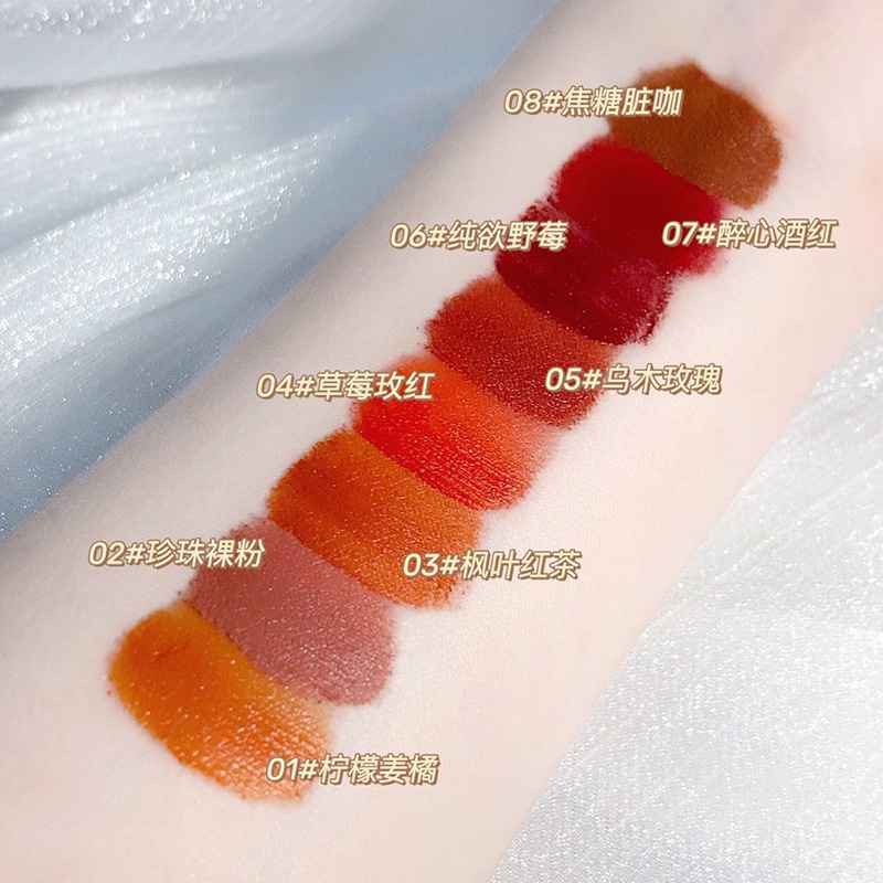 [Hàng mới về] Son Kem Lì Mịn Mượt Như Nhung Không Dễ Phai Màu Phong Cách Trung Hoa | BigBuy360 - bigbuy360.vn