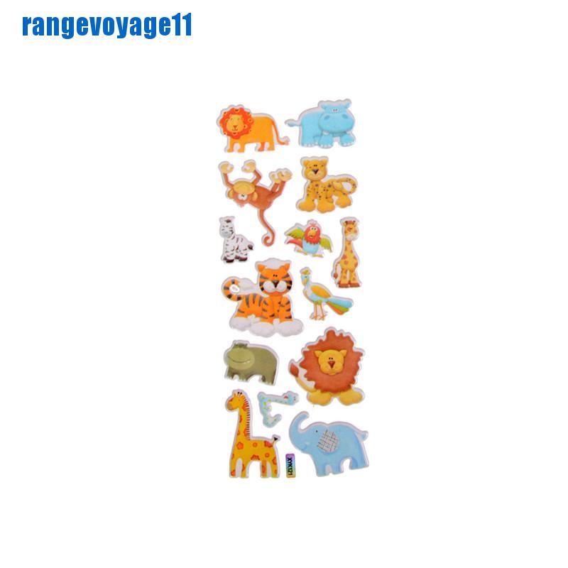 Miếng Dán Trang Trí Hình Động Vật 3d Xinh Xắn
