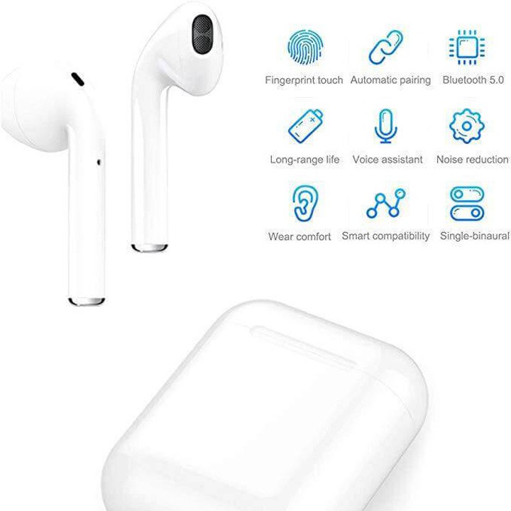 Tai Nghe Bluetooth INPODS 12 Bản Cao Cấp Không Dây Cảm Biến Cục Sạc Thông Minh