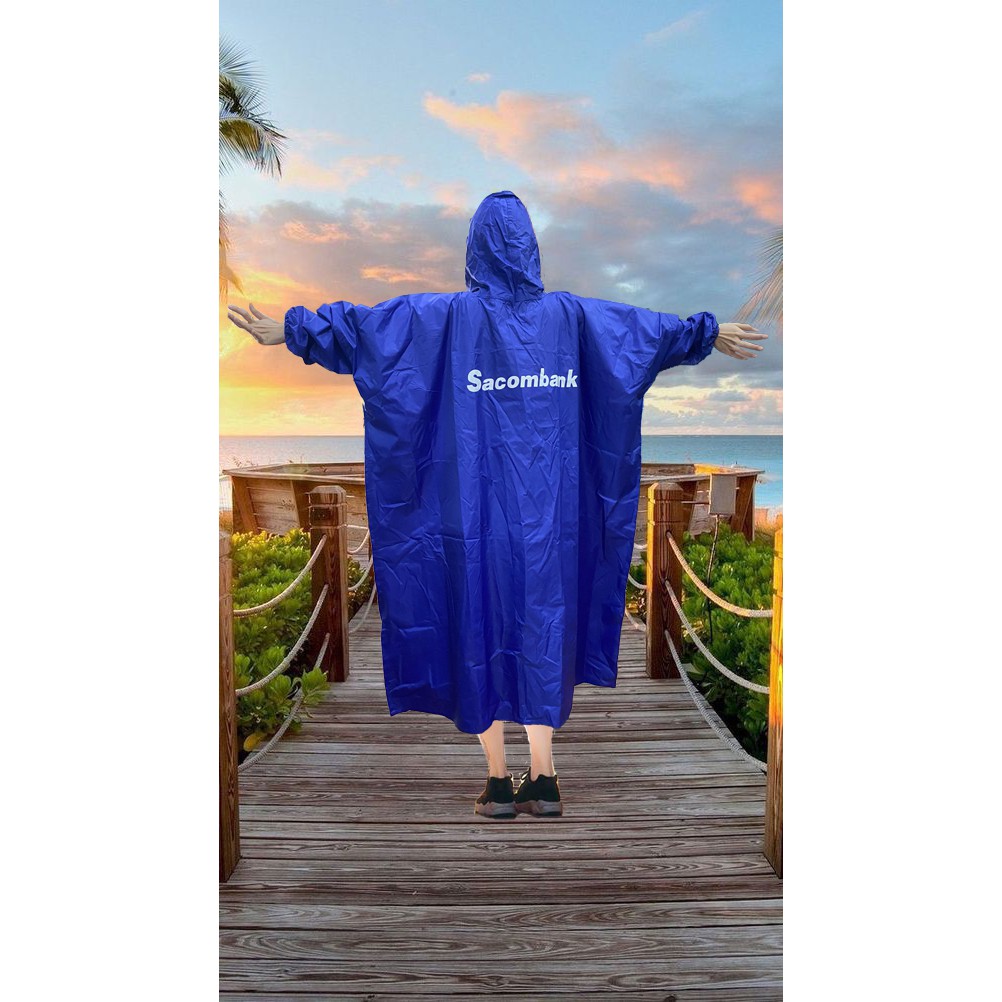 ÁO MƯA TRÙM ĐẦU SACOMBANK