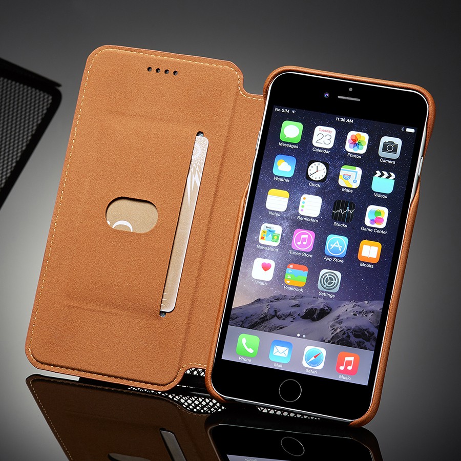 Bao da có nắp lật cho điện thoại Apple Iphone 6/6s/6 Plus/6s Plus | BigBuy360 - bigbuy360.vn