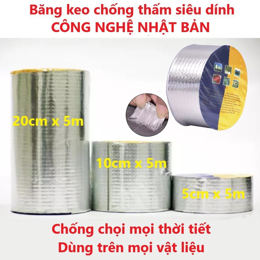 Băng dính dán tôn, Băng keo chống thấm x2000, băng keo chống dột thấm nước Sakyse Nhật bản