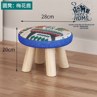Ghế đôn bọc nỉ - Ảnh thật