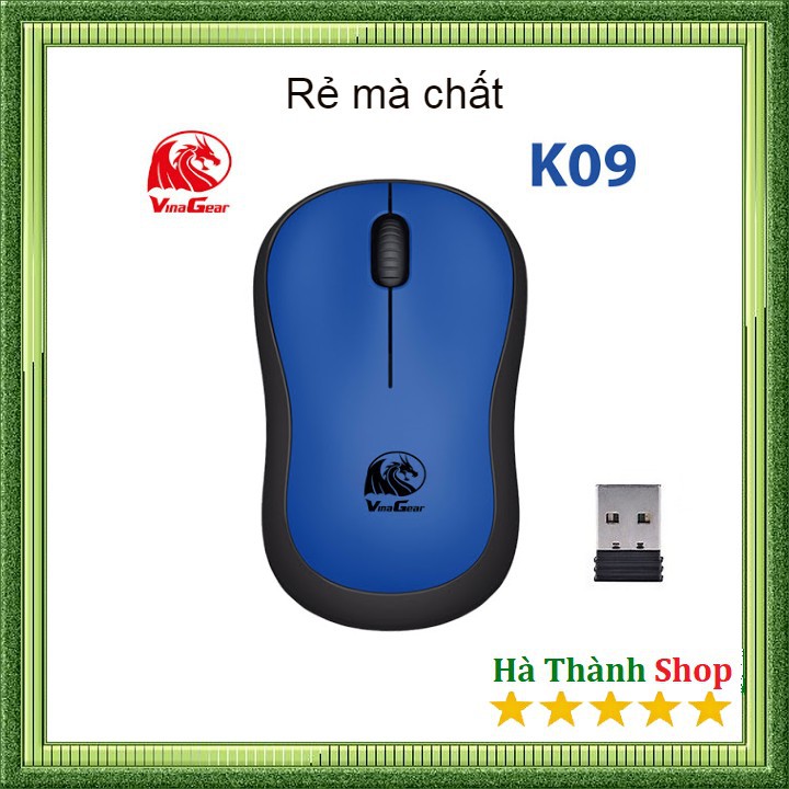 Chuột Vinagear K09 không dây- có công tắc tắt / bật- chính hãng | BigBuy360 - bigbuy360.vn