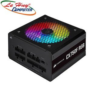 Nguồn máy tính Corsair CX750F RGB Black 80 Plus Bronze - Full Modul