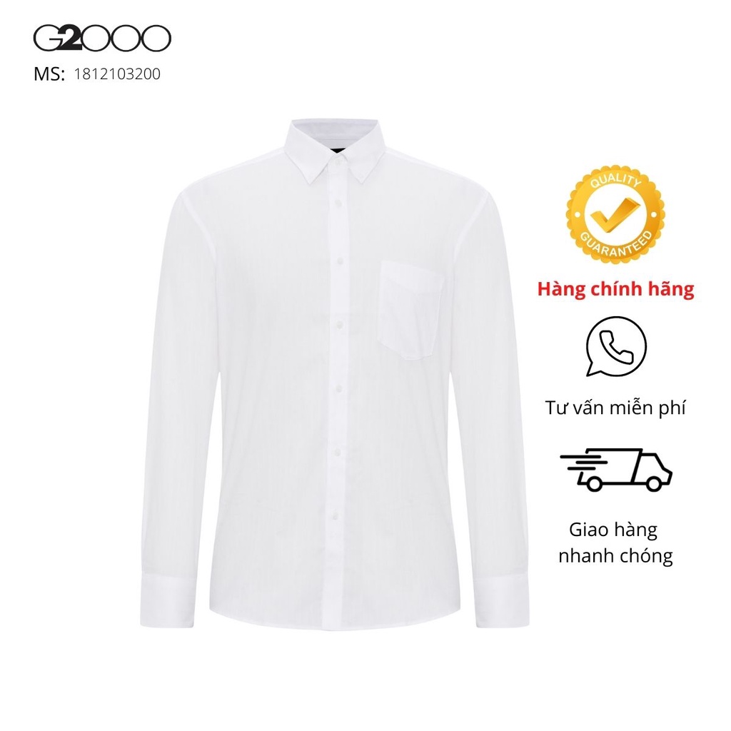 Áo Sơ Mi Nam Smart Fit G2000 (1812103200) Trắng