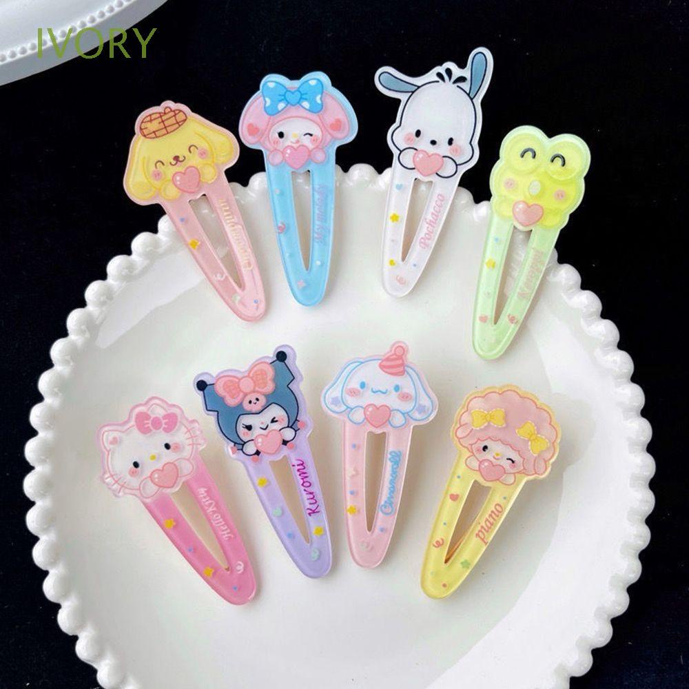 Kẹp Tóc Nhựa Acrylic Hình Cún Hoạt Hình Phong Cách Hàn Quốc Dễ Thương