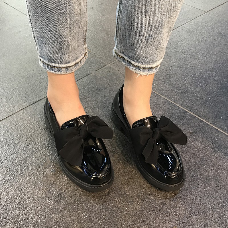 Giày lười đính nơ phong cách thời trang - G098 | BigBuy360 - bigbuy360.vn