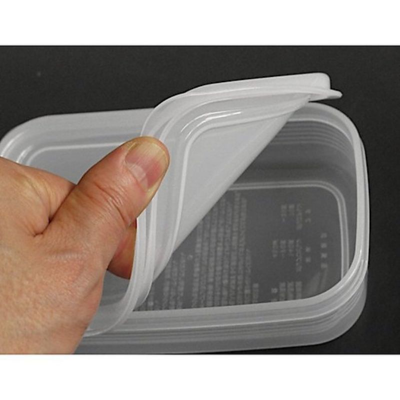 Set 2 hộp nhựa nắp dẻo 450ml Nakaya