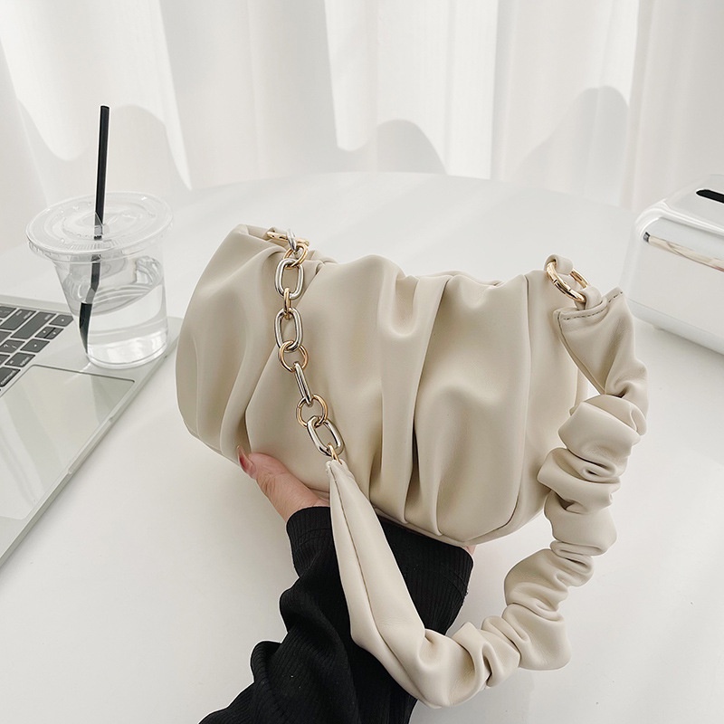 Túi IELGY đeo chéo hình đám mây màu sắc đơn giản thời trang cho nữ