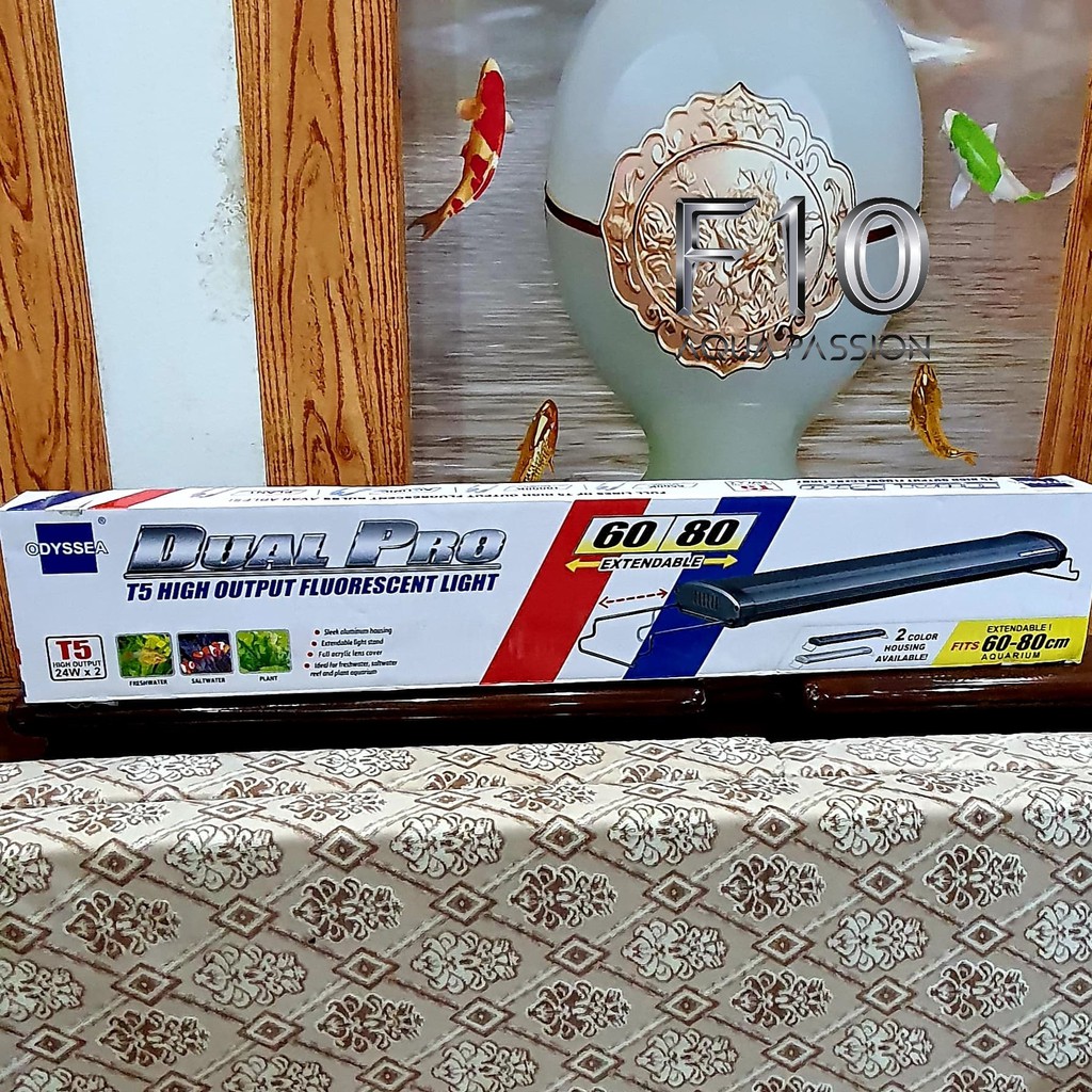 ĐÈN ODYSSEA DUAL PRO T5HO - ĐÈN GÁC THÀNH BỂ 2 BÓNG CHO HỒ CÁ CẢNH, THỦY SINH