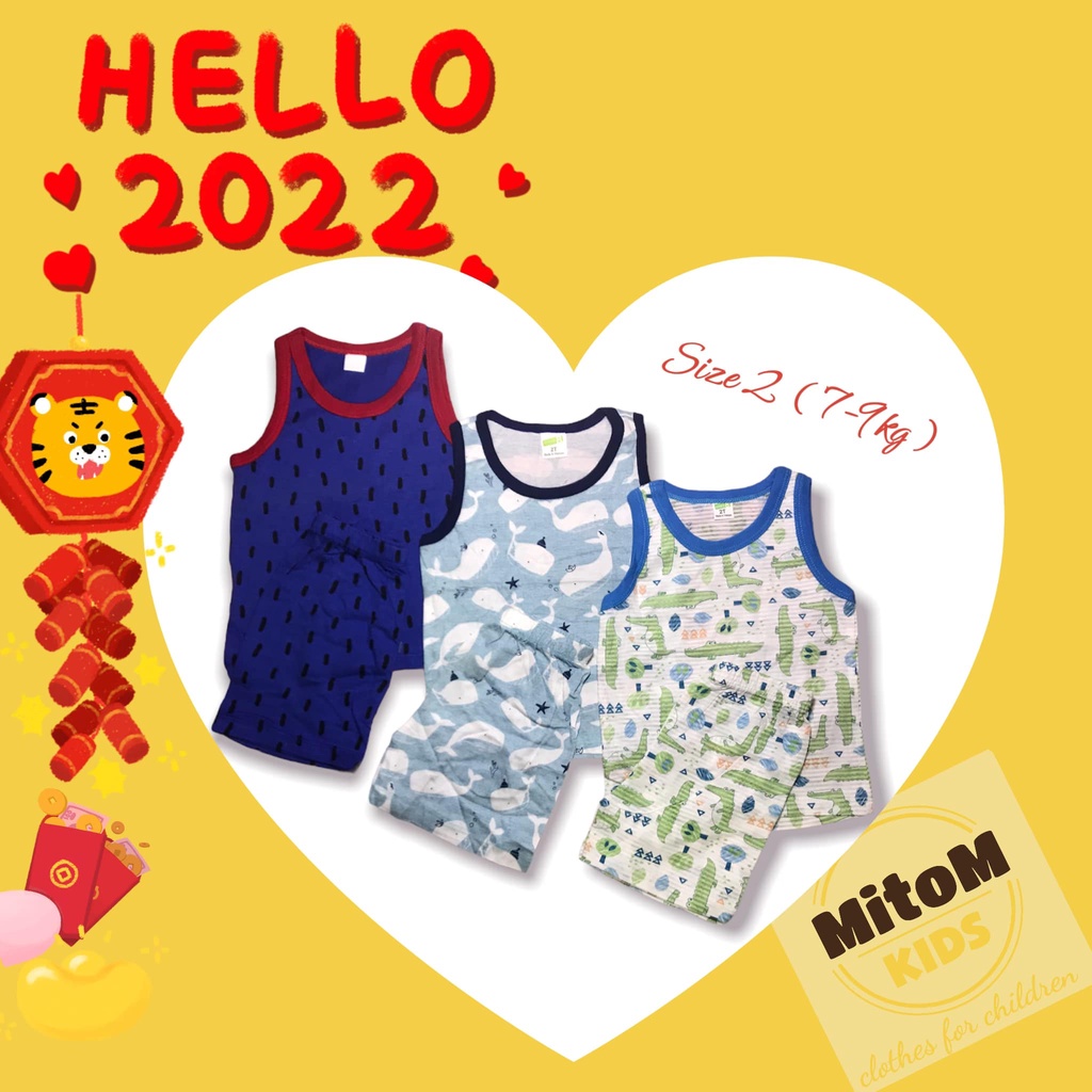 [SALE SỐC] Set 3 bộ 6-12m ♥️ FREESHIP ♥️ Chất thun cotton giấy siêu nhẹ, mềm mịn, thấm hút tốt, họa tiết tươi sáng