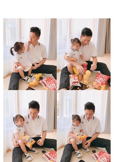 Set áo đôi bố và con gái